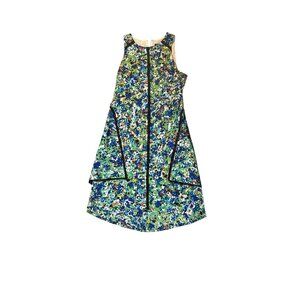 Ann Taylor Petite 6P Multicolor Floral Sleeveless A-Line Dress 1717